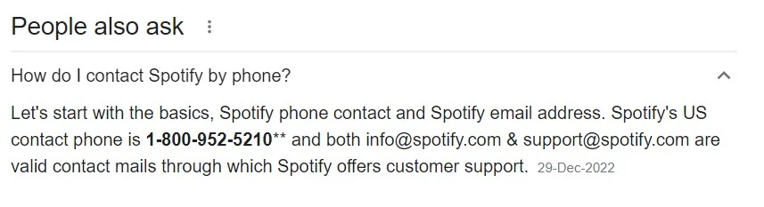 Contact Spotify via Support Number