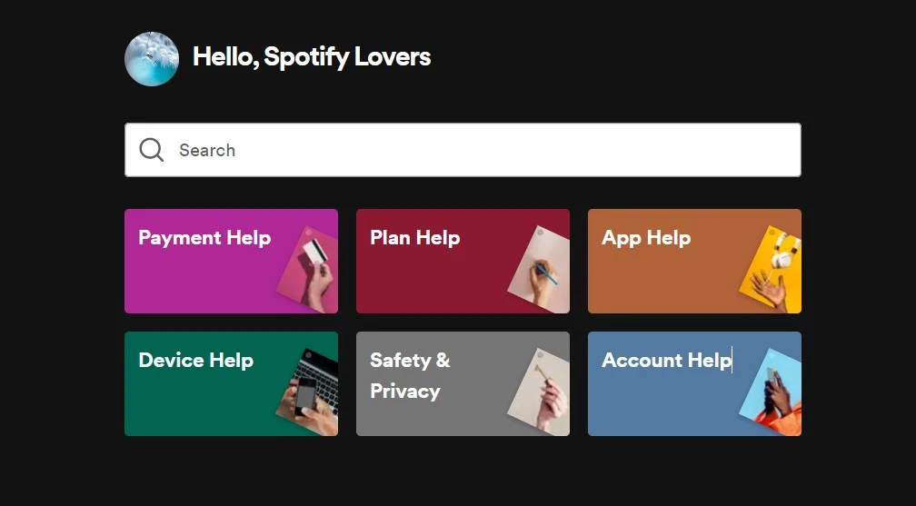 Spotify customer support