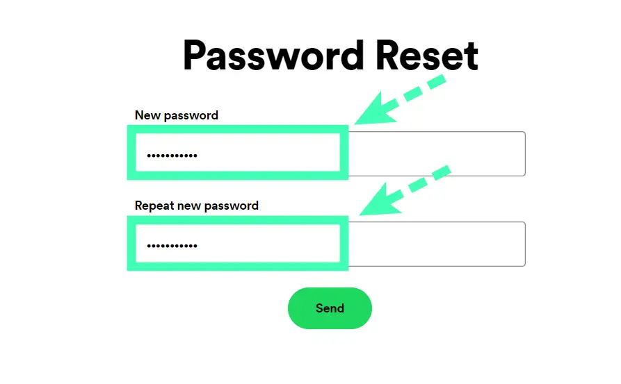 set your new password