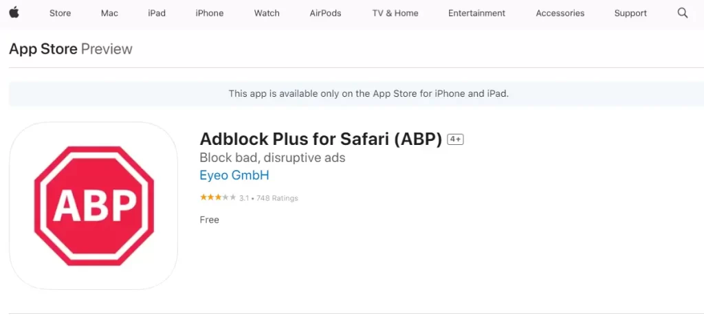 Ad block plus for iOS