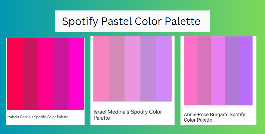 Spotify Pastel Color Palette
