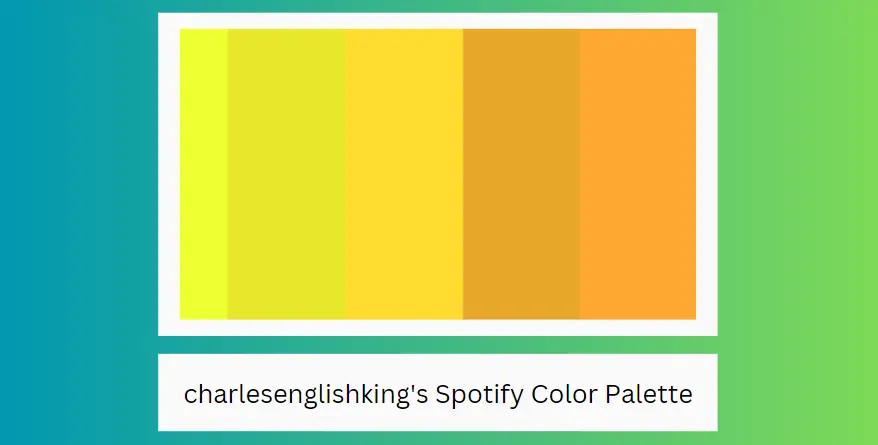 Spotify Yellow Color Palette